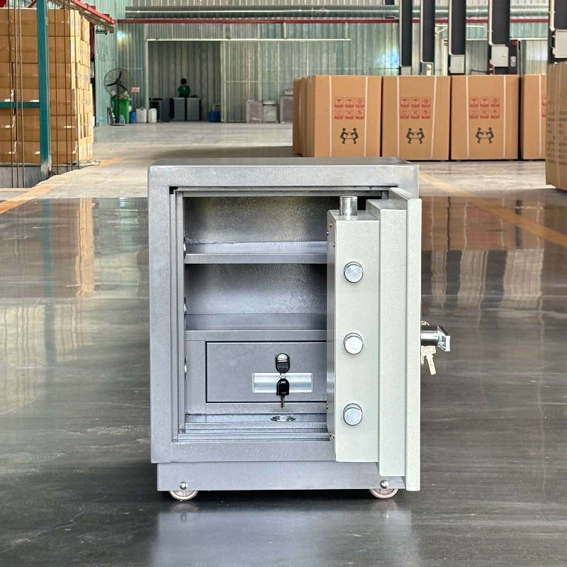 Home Security Locks - 【Premium】Key Lock Fireproof Safe Box Electronic