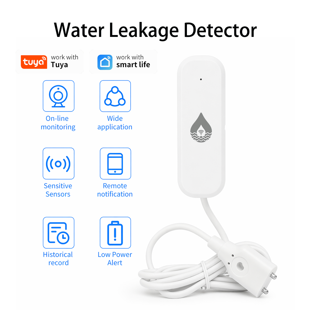 Home Security Alarm - YFK WiFi/Zigbee Water Leakage Alarm Sensor