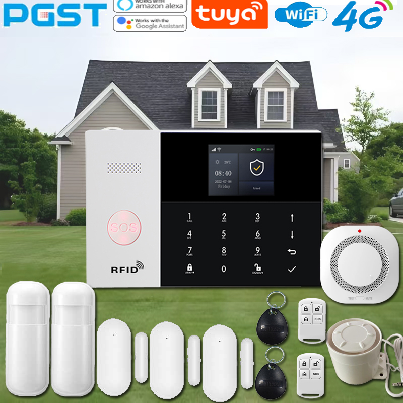 Home Security Kit - PGST PG-105 Smart Home Security Alarm