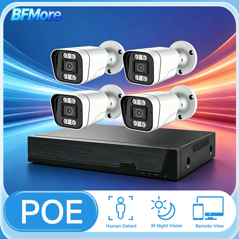 Home Security Kit - BFMore 8MP 4K Ai Human Detection