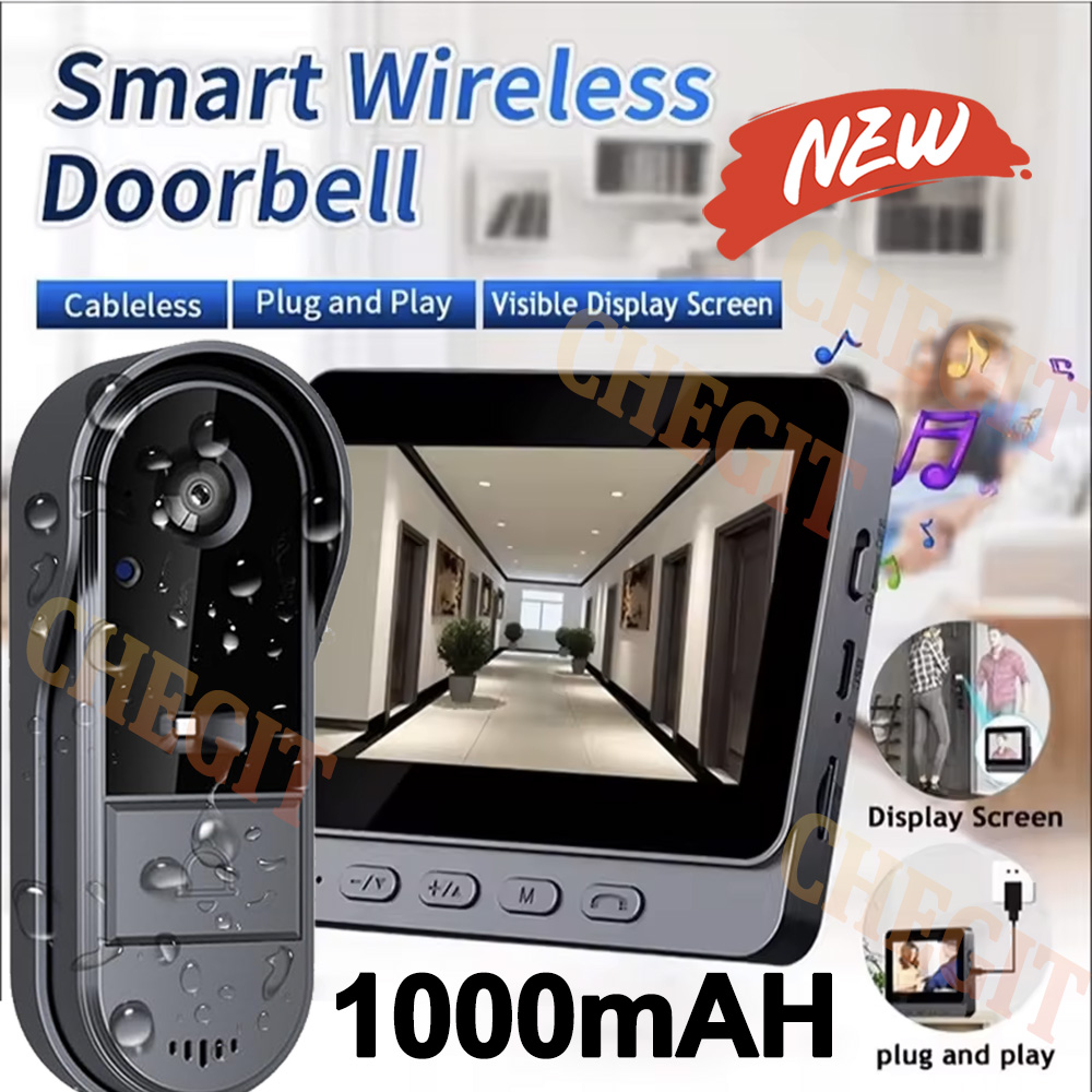 Home Security Blink - Wireless Wifi Doorbell Camera 1080P Video