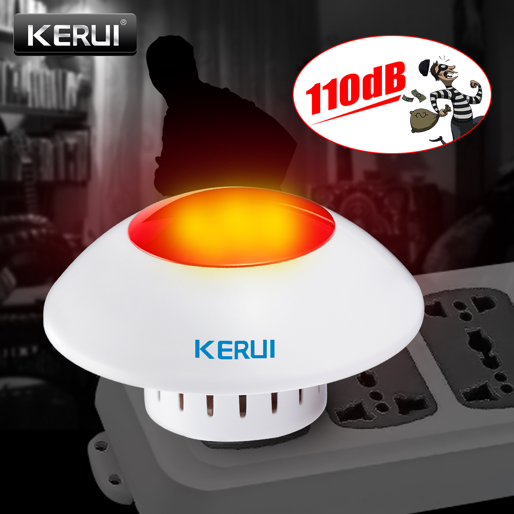Home Security Blink - KERUI J009 Loud Indoor Siren Wireless