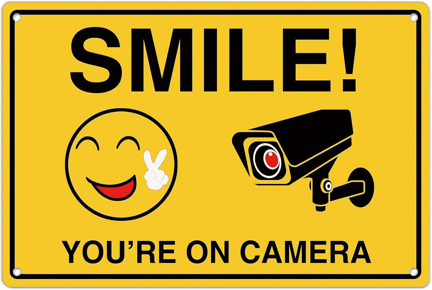 Home Security Guard - Smile Youre On Camera Signs ;