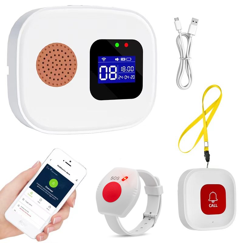 Home Security Monitor - Emergency Call Button for Seniors, Tuya