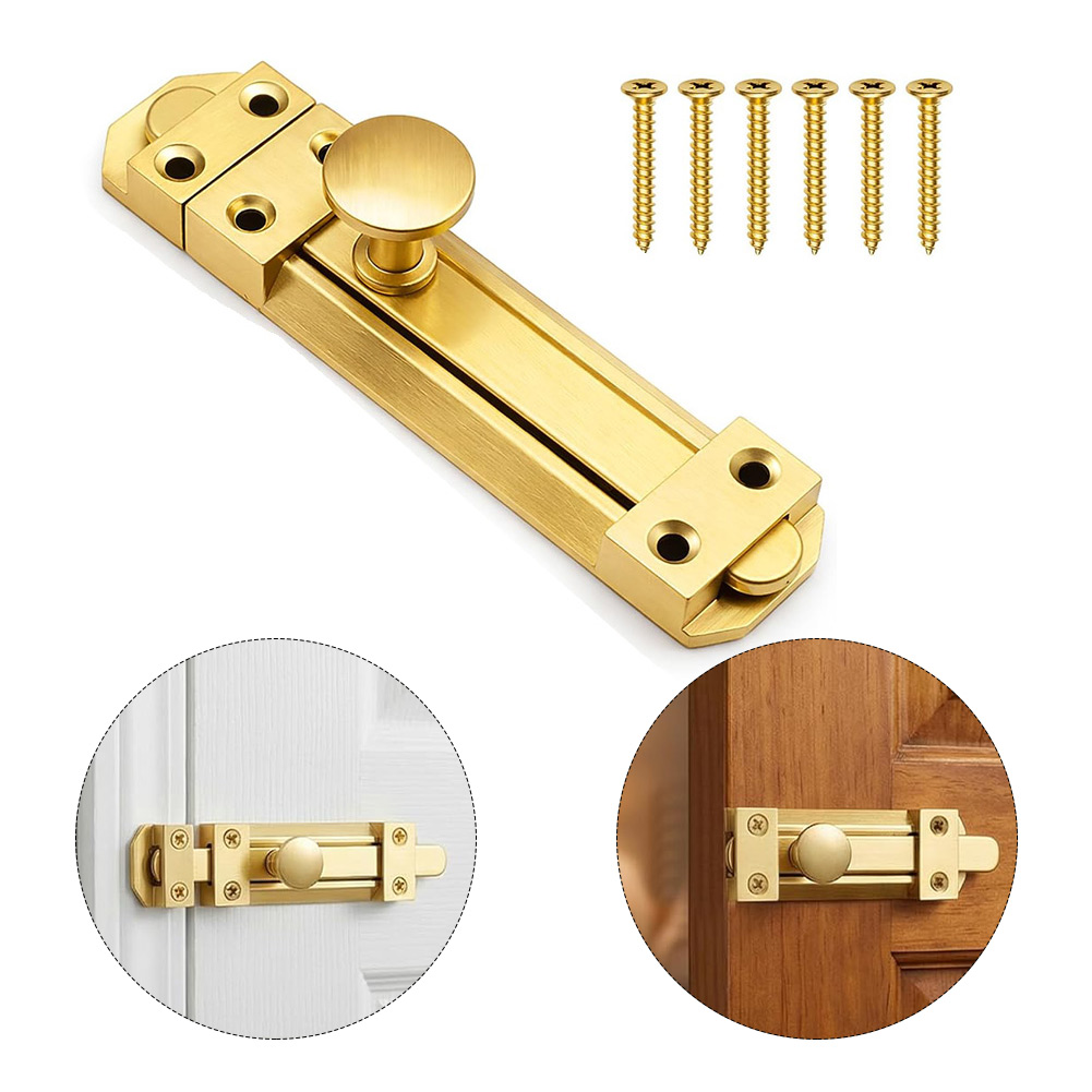 Home Security Locks - 5 Inch Solid Brass Sliding Door