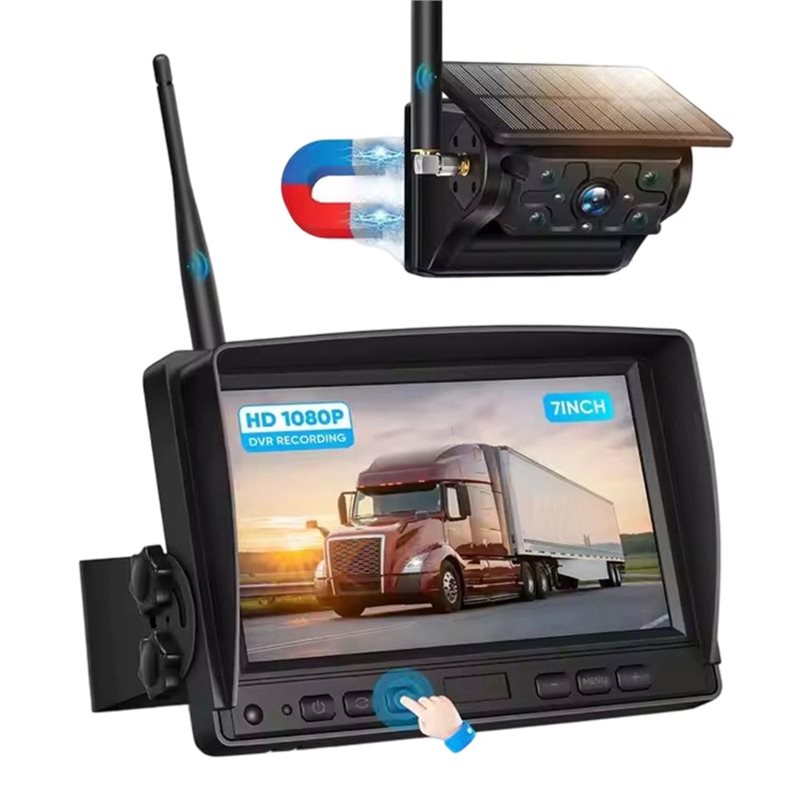 Camera Solar Wireless - A99E-Wireless Solar Powered Reverse Backup Camera