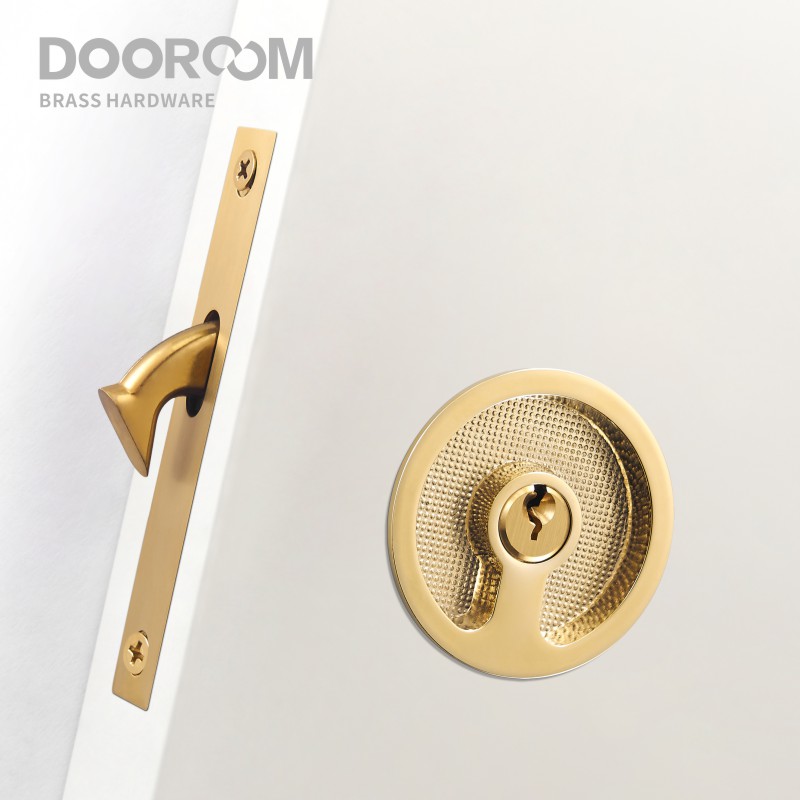 Home Security Locks - Dooroom Brass Sliding Door Handle Door