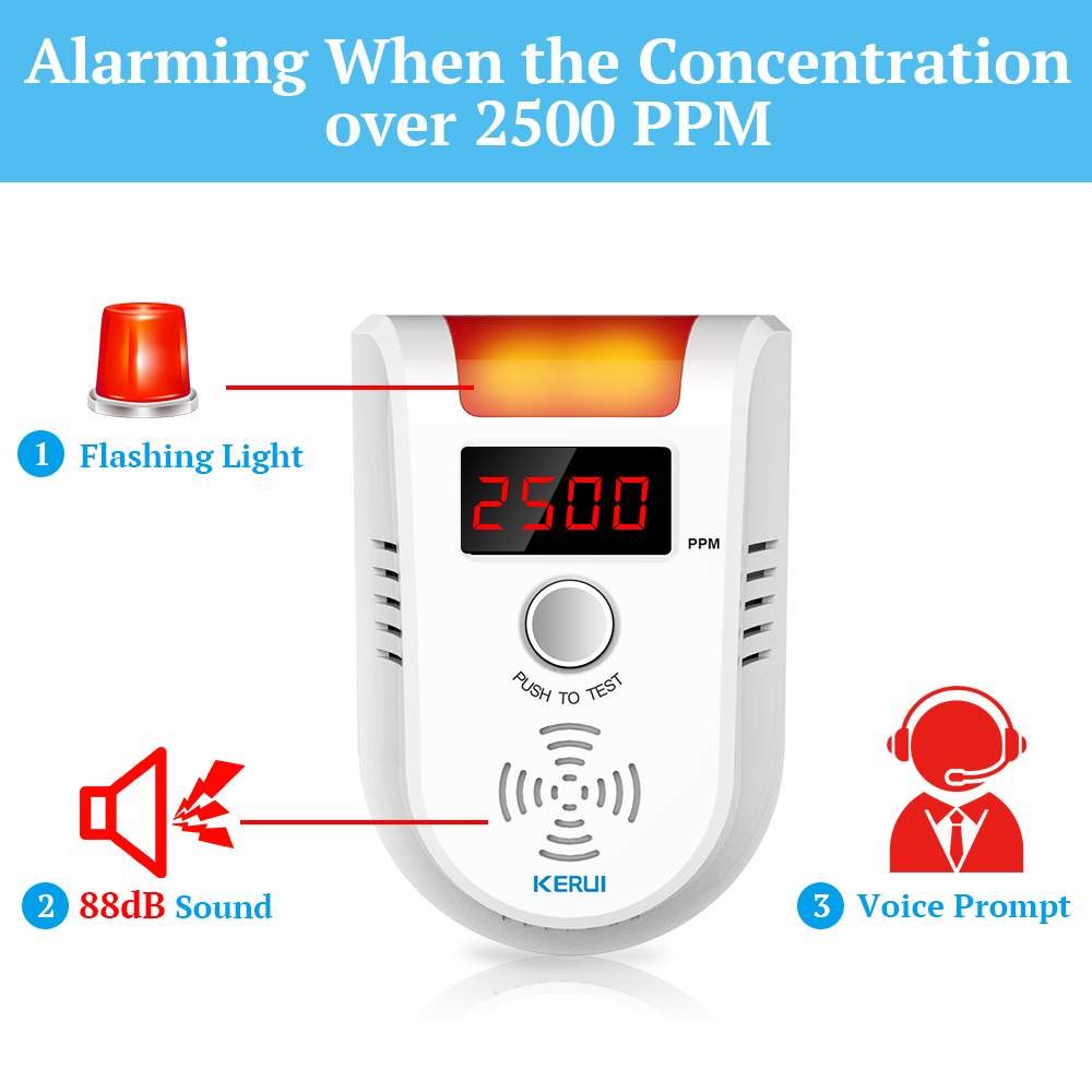 KERUI GD13 LPG GAS Detector Al - Home Security System recension och pris