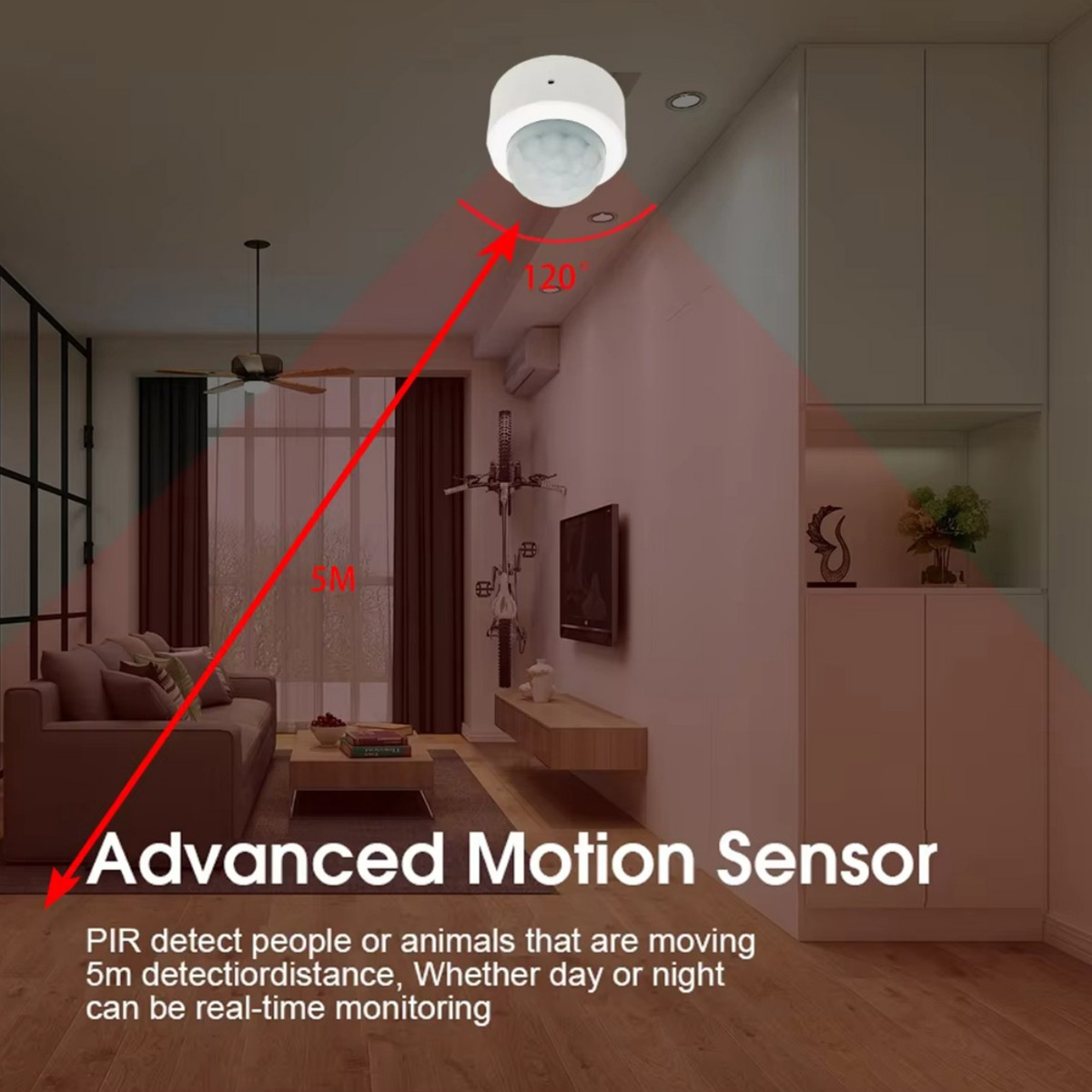 Zigbee PIR Motion Sensor Human - Home Security Alarm recension och pris