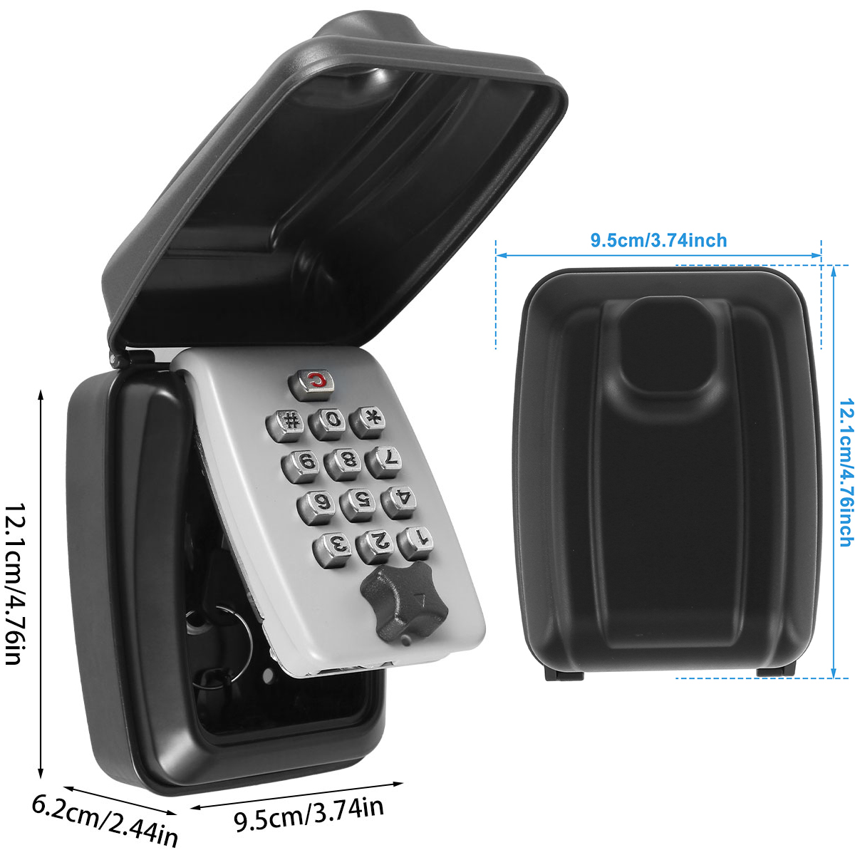 Key Lock Box Wall-Mount Secret - Home Security Essential recension och pris