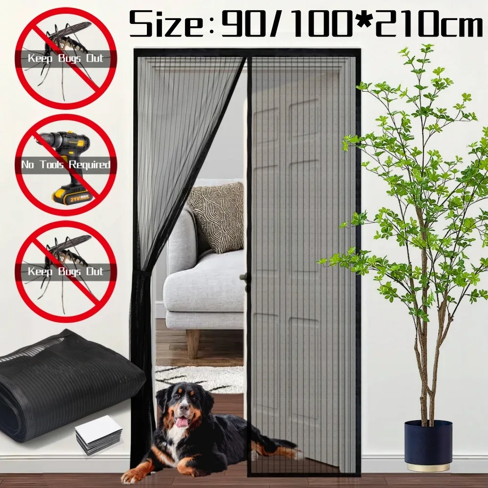 Heavy Duty Magnetic Door Mesh  - Home Security Fence recension och pris