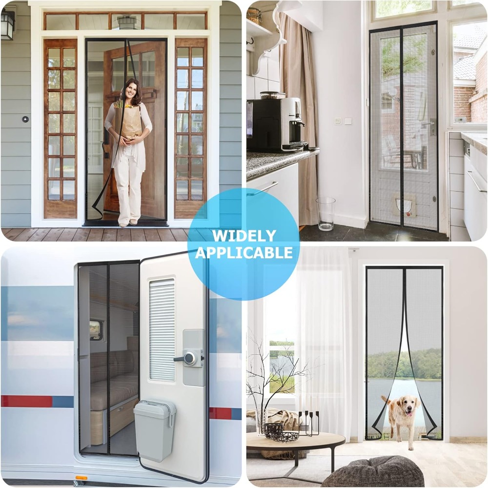 Heavy Duty Magnetic Door Mesh  - Home Security Fence recension och pris