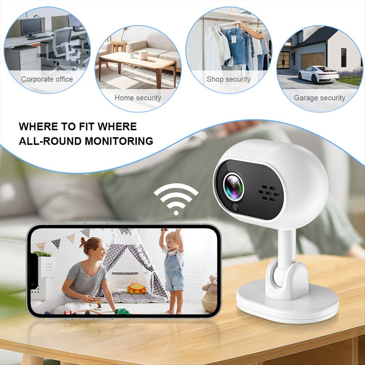 A4 1080P Smart Mini Wifi IP Ca - Home Security Wireless Cameras recension och pris