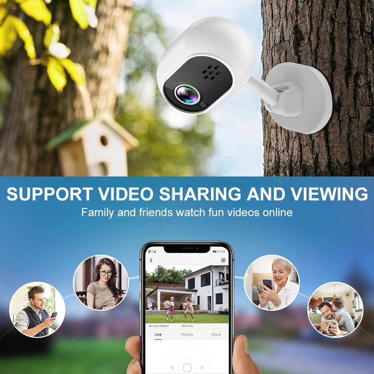 A4 1080P Smart Mini Wifi IP Ca - Home Security Wireless Cameras recension och pris