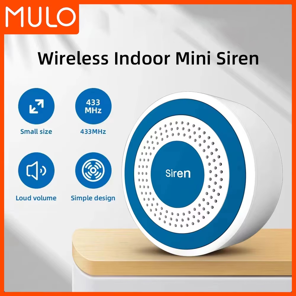MULO Mini Alarm Siren Wireless - Home Security Blink recension och pris