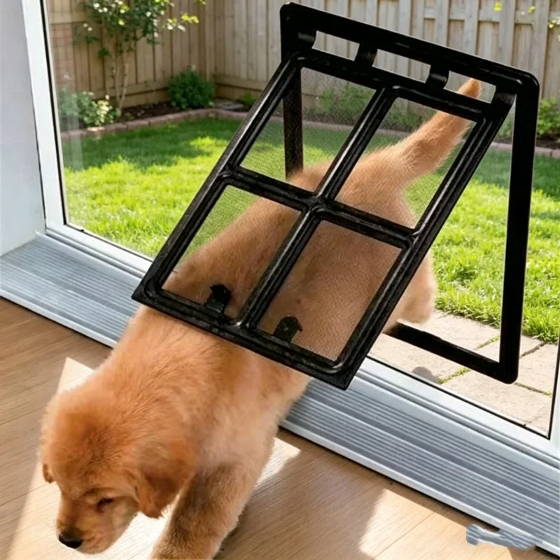 Pet Screen Door Lockable Plast - Home Security Fence recension och pris