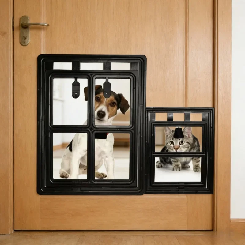 Pet Screen Door Lockable Plast - Home Security Fence recension och pris