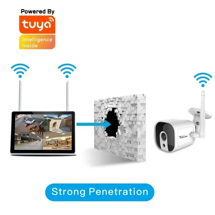 TUYA Smart Wi-Fi 4CH NVR Kit 1 - Home Security Wireless Cameras recension och pris