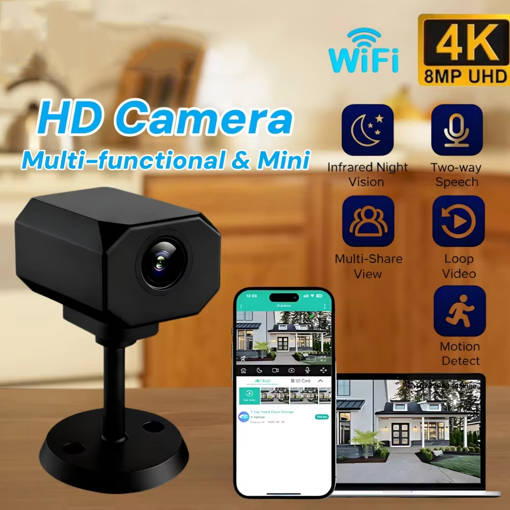 4K HD WiFi Security Camera for - Home Security Installation recension och pris