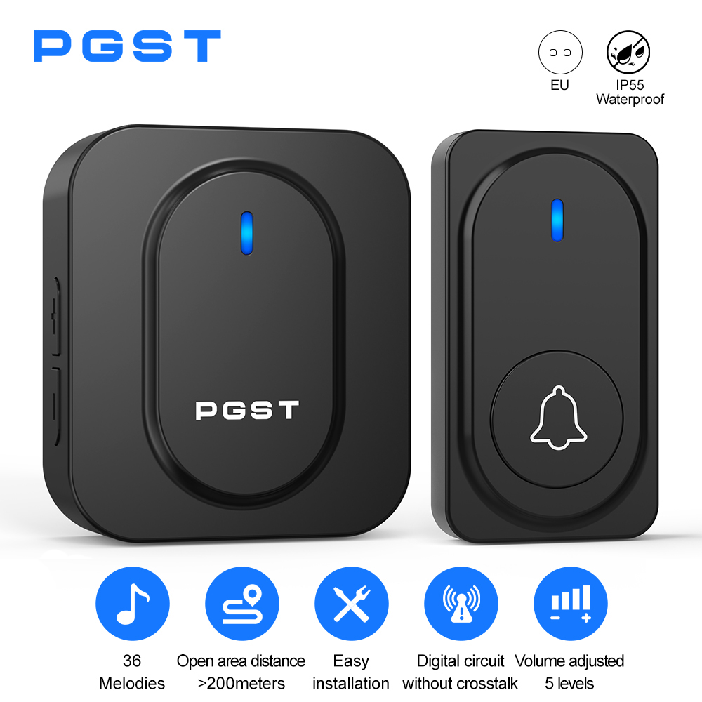 PGST Wireless Doorbell 36 Chim - Home Security Installation recension och pris