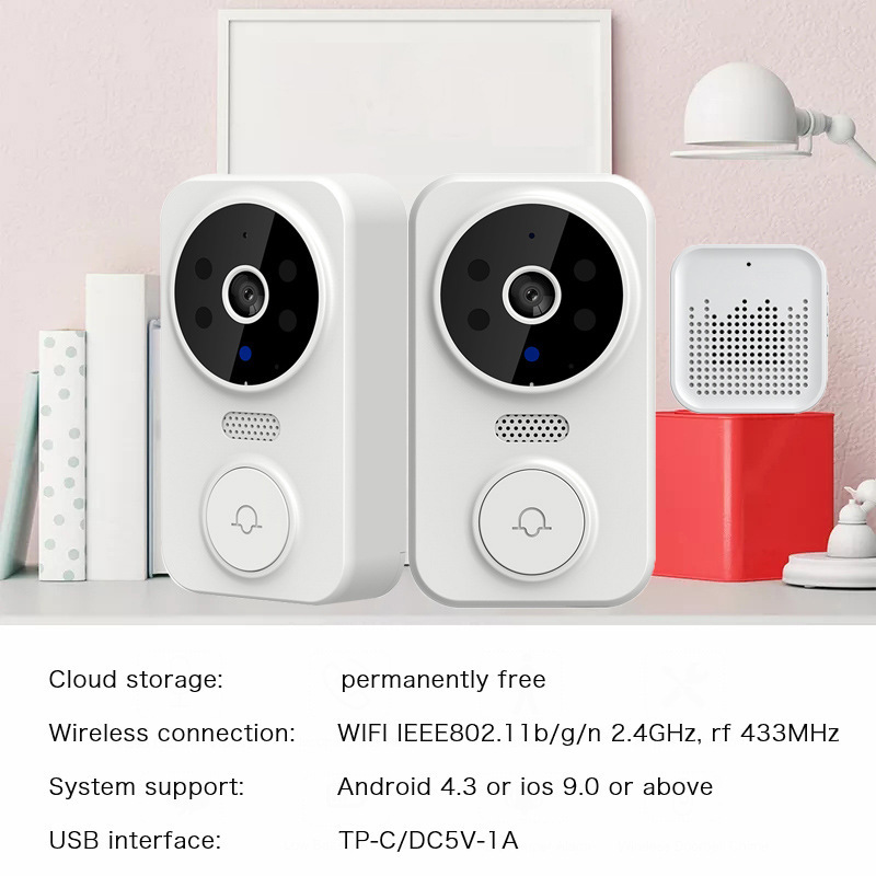 Tuya WIFI Doorbell Smart Home  - Home Security Wireless Cameras recension och pris