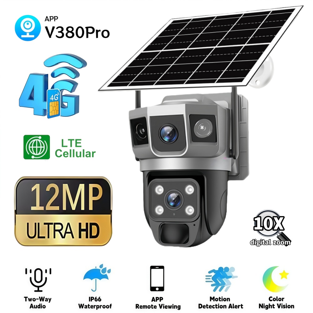 4G Camera Outdoor Solar Survei - Home Security Product recension och pris