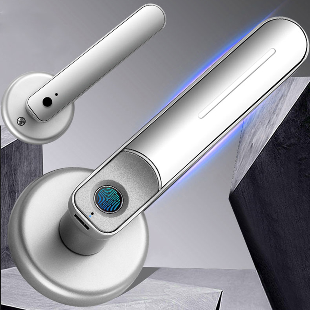 Fingerprint Door Lock Handle U - Home Security Essential recension och pris