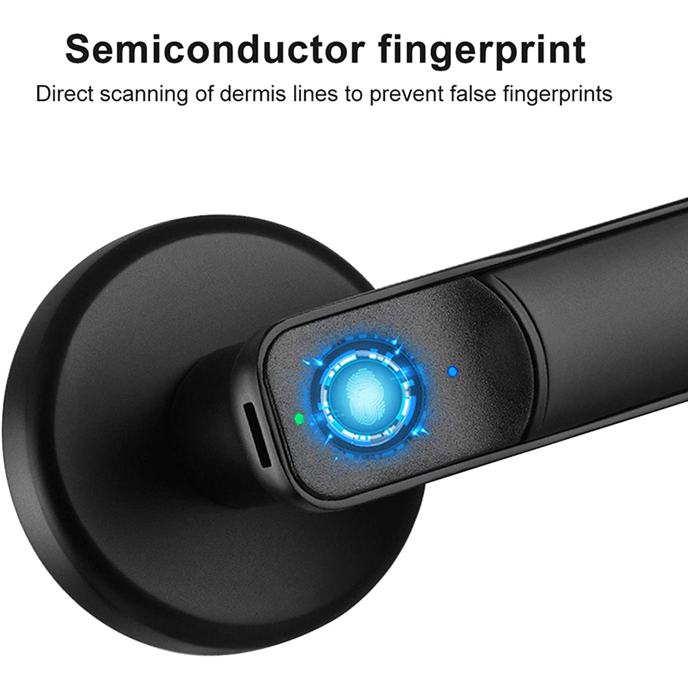 Fingerprint Door Lock Handle U - Home Security Essential recension och pris