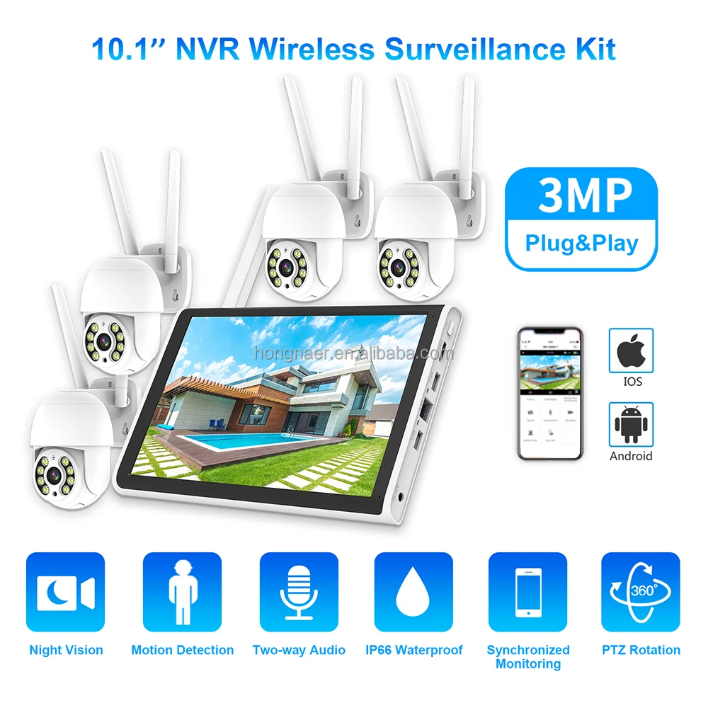 2026 Hongnaer 3MP 4 Channel Wi - Home Security System recension och pris