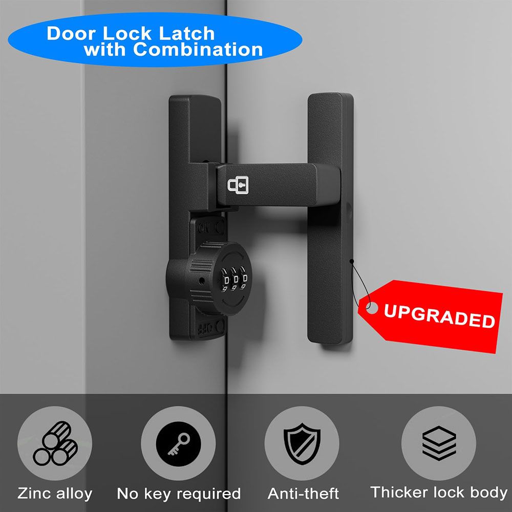 Security Barn Door Lock 3-Digi - Home Security Locks recension och pris