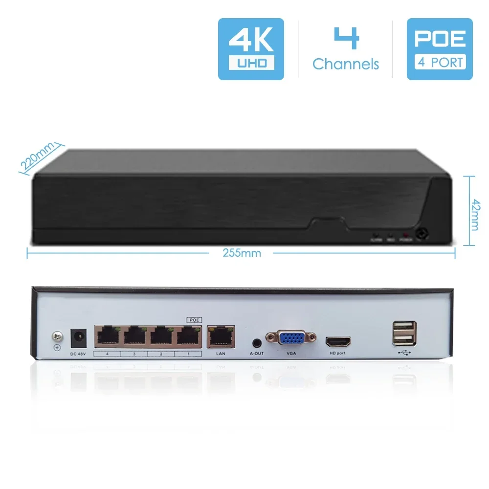 4CH NVR H.265 Outdoor 8MP Ultr - Ip Camera Outdoor 4K recension och pris