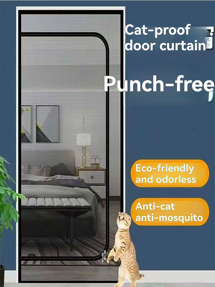 Zipper Screen Door Net D-Shape - Home Security Fence recension och pris