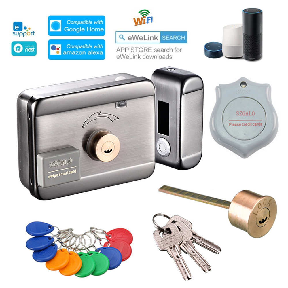 WiFi Control Electric Lock Gat - Home Security Ring System recension och pris