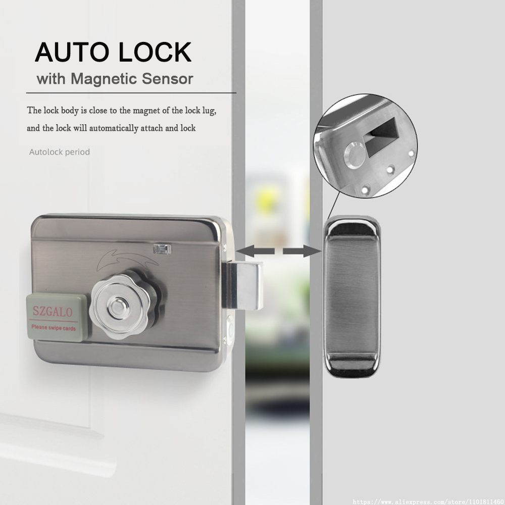 WiFi Control Electric Lock Gat - Home Security Ring System recension och pris