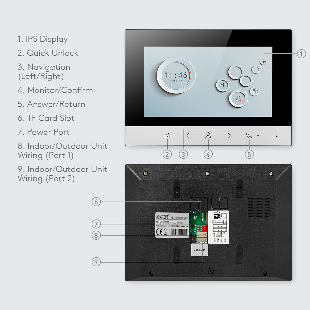 Tuya Smart WIFI Indoor Monitor - Home Security Monitor recension och pris