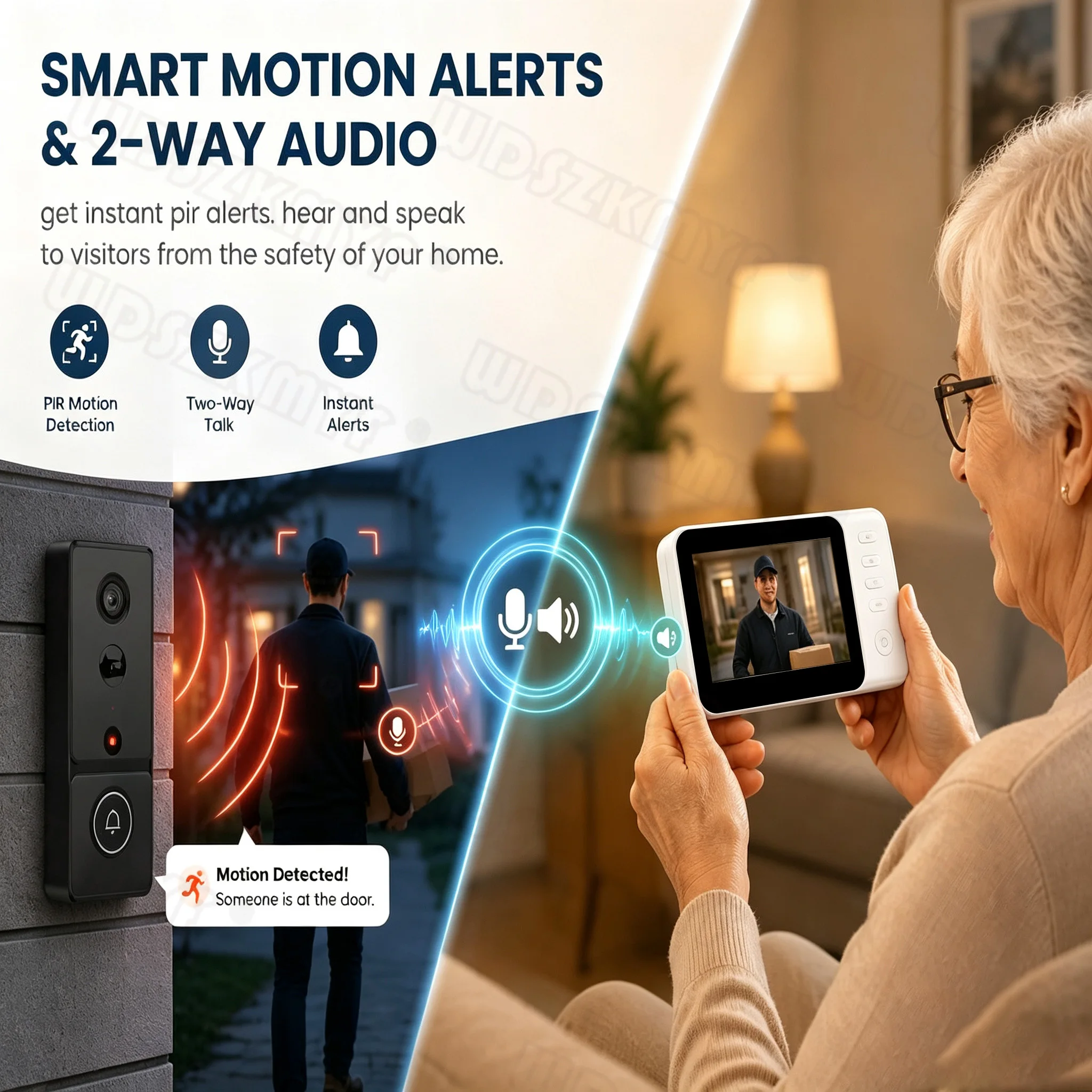 Video Doorbell 1080P HD 4.2''  - Home Security No Wifi Needed recension och pris