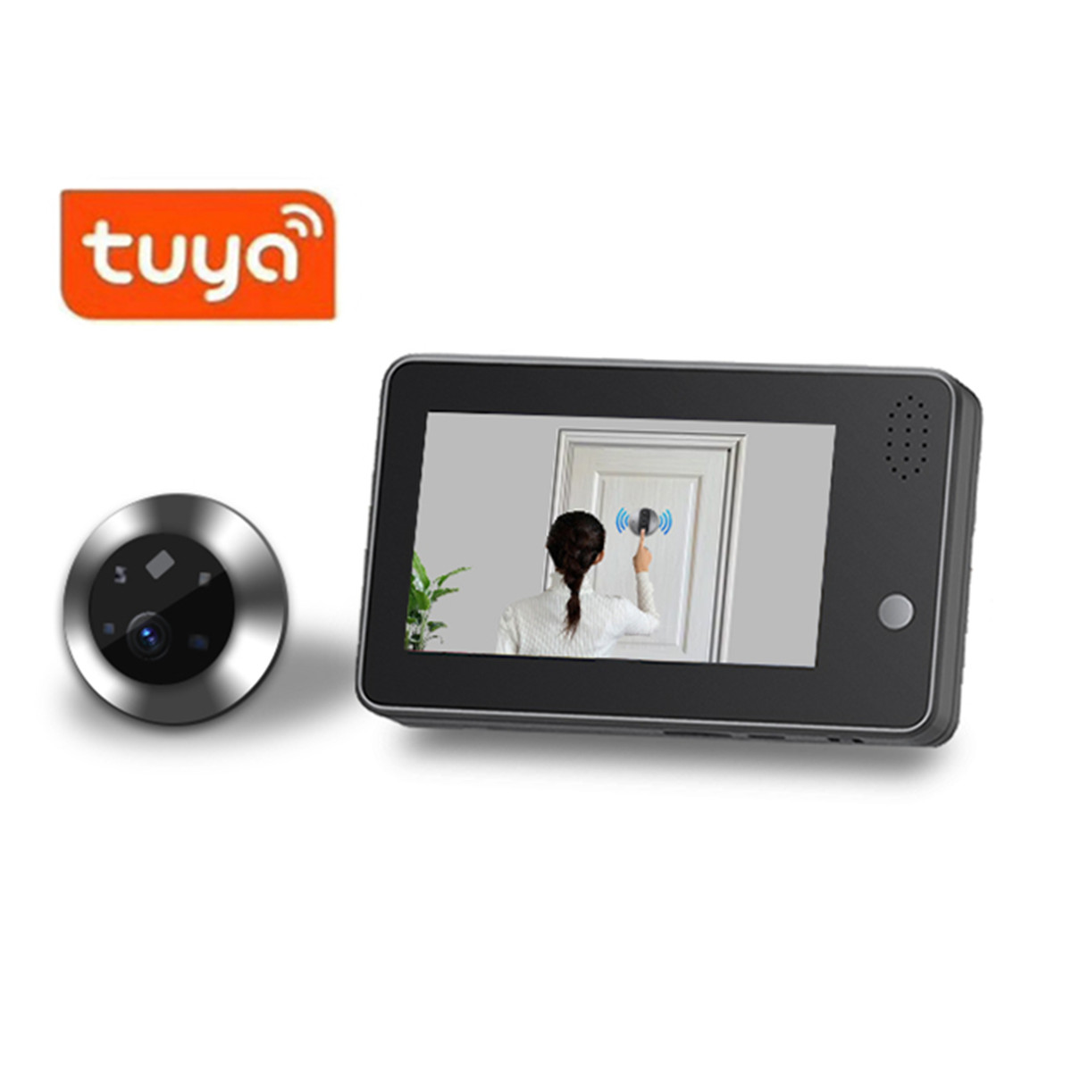4.3inch Tuya Smartlife WiFi Do - Home Security Wireless Cameras recension och pris