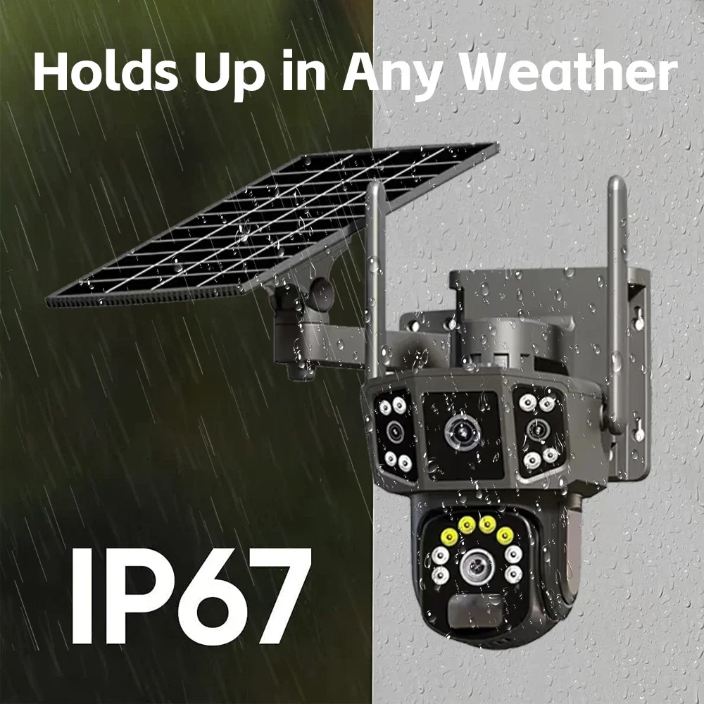 WIFI 4G SIM Solar Camera V380, - Ip Camera Outdoor 4K recension och pris