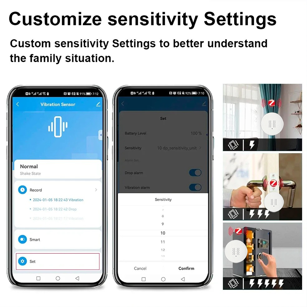 Tuya ZigBee Smart Vibration &  - Home Security System recension och pris