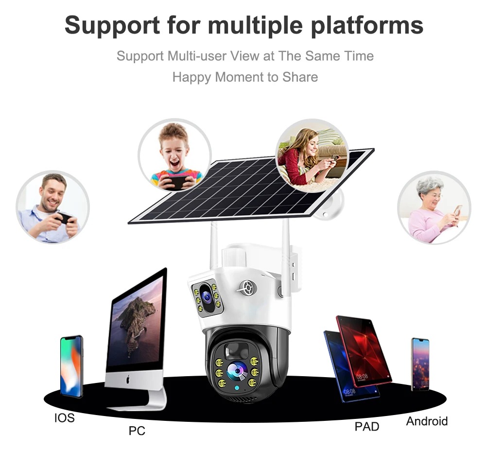 4G / WiFi Solar Camera Dual Le - Ip Camera Outdoor 4K recension och pris