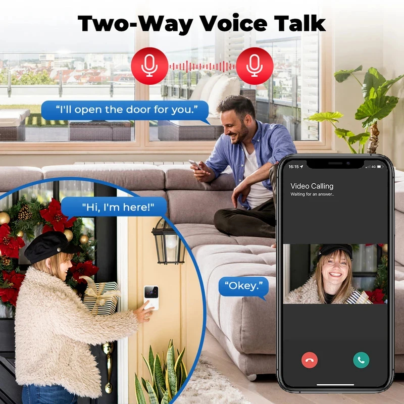 Smart Home WiFi Video Doorbell - Home Security Blink recension och pris