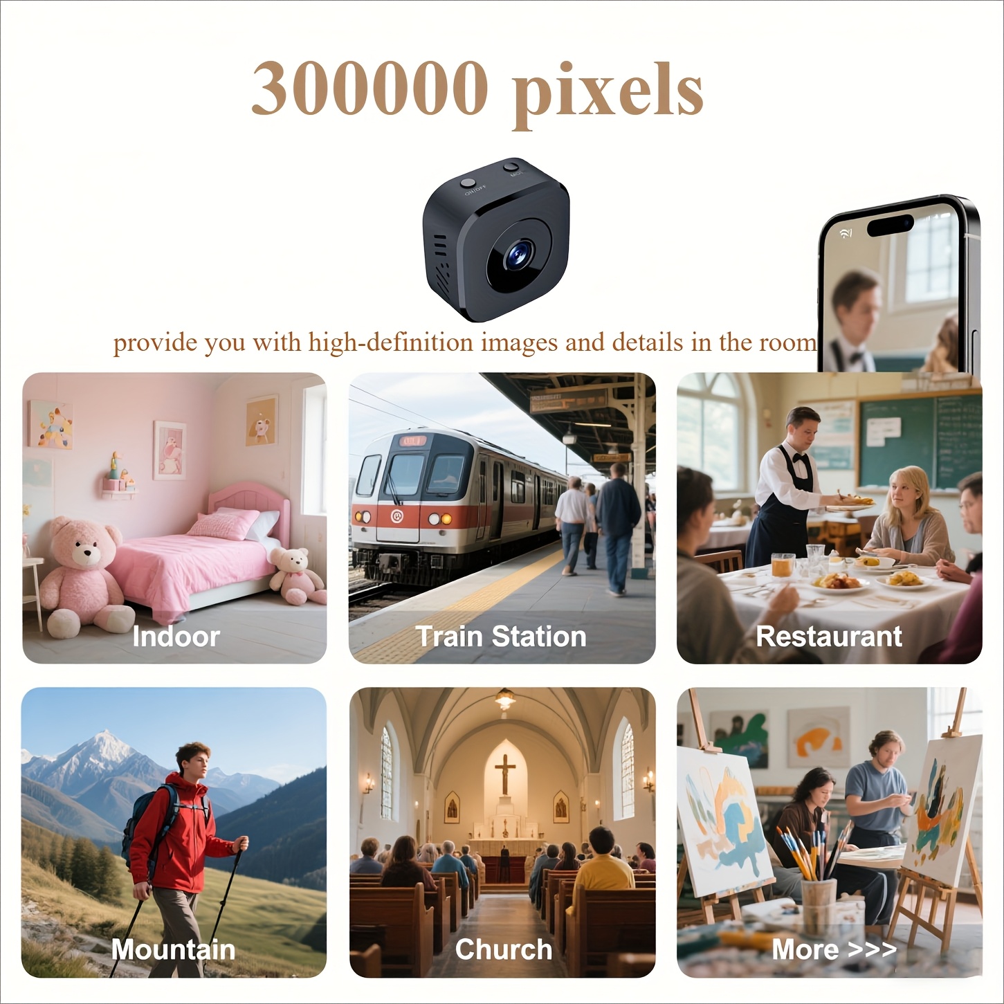 1080P HD Mini WiFi Camera Indo - Home Security Monitor recension och pris