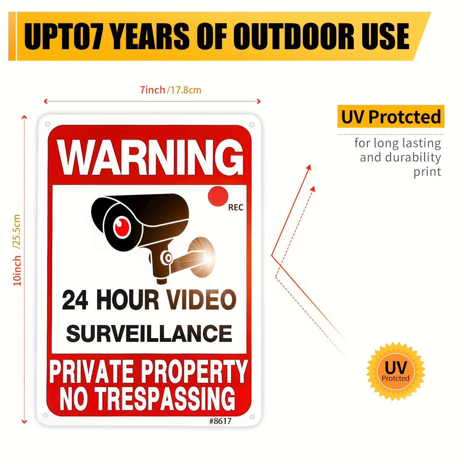 24 Hour Video Surveillance War - Home Security Fence recension och pris