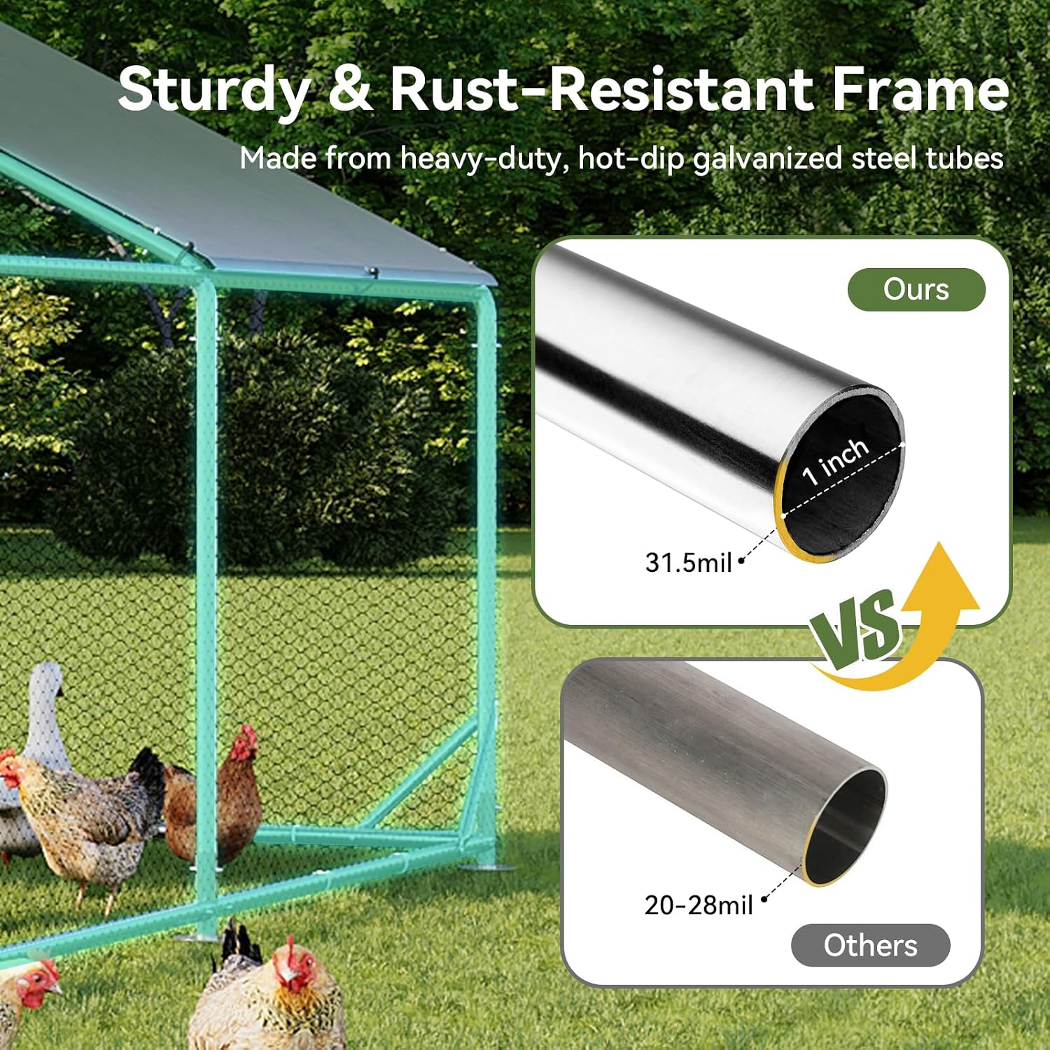 Nordivale Large Metal Chicken  - Home Security Product recension och pris