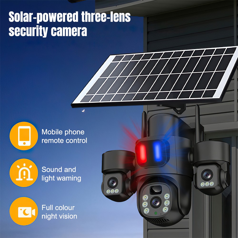 Solar WiFi PTZ Camera Outdoor  - Home Security Product recension och pris