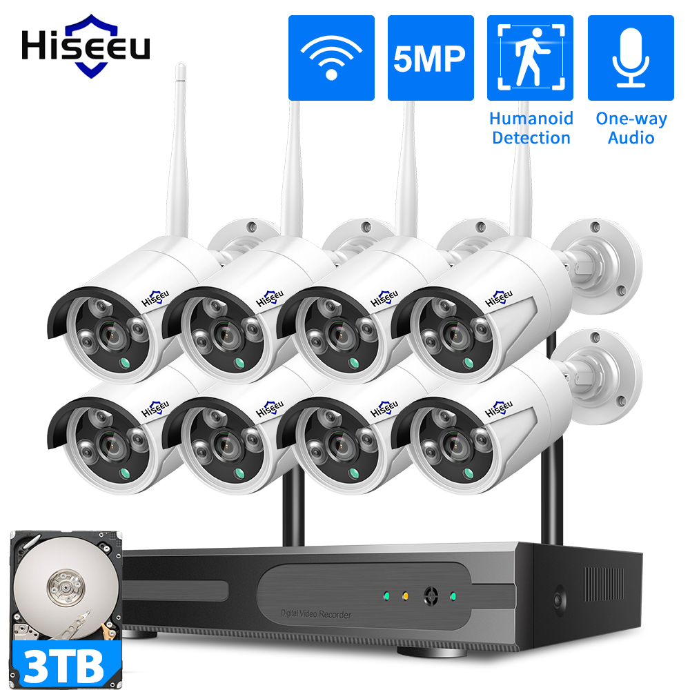 Hiseeu 3/5/8MP WiFi CCTV Camer - Home Security Wireless Cameras recension och pris