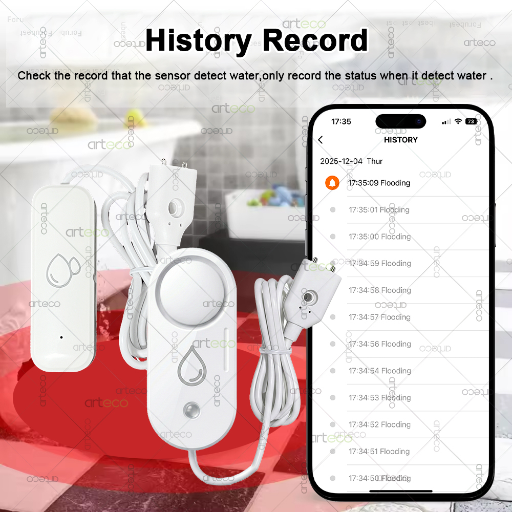 Zigbee Water Leakage Sensor Fl - Home Security Alarm recension och pris