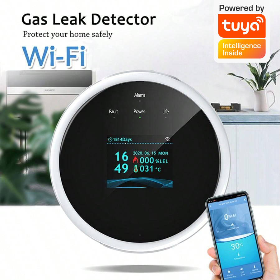 2.4G WiFi Gas Alarm Sensor Com - Home Security System recension och pris