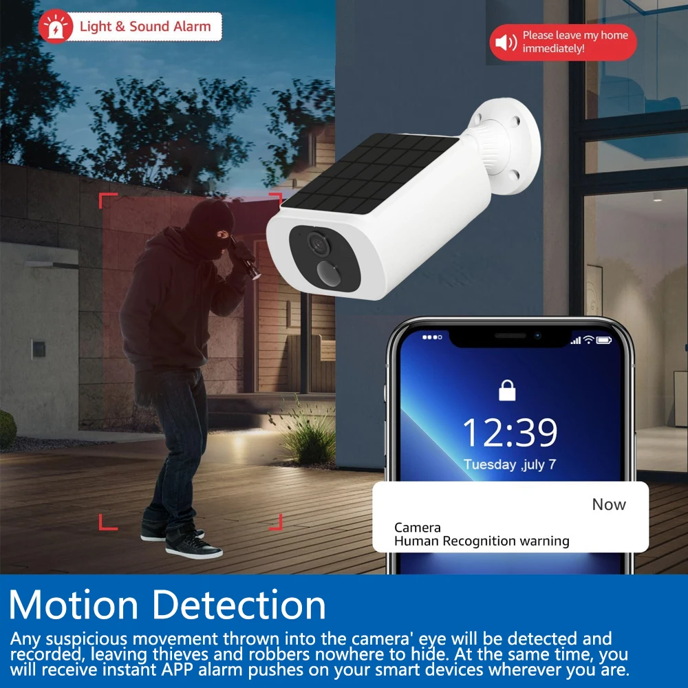 Tuya 5MP Solar Security Camera - Home Security Wireless Cameras recension och pris