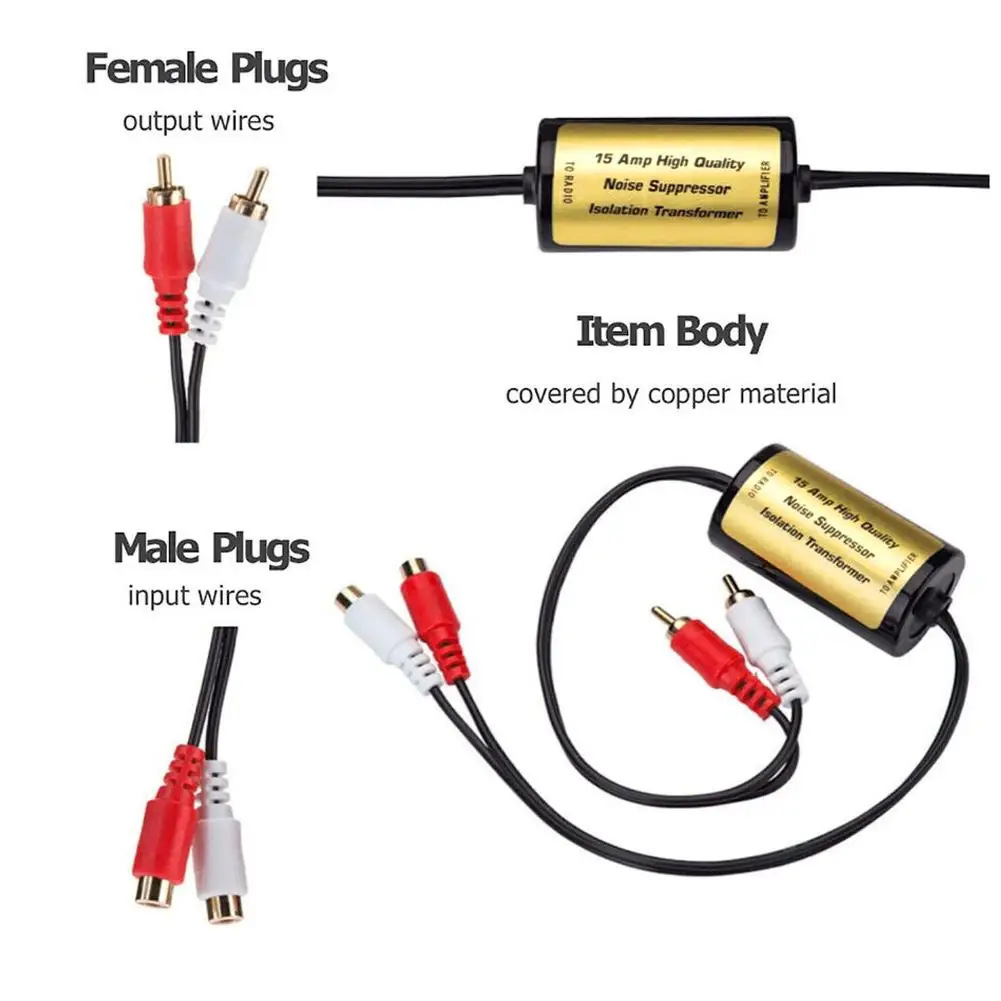 Audio Noise Filter Ground Loop - Home Security Fence recension och pris